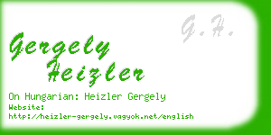 gergely heizler business card